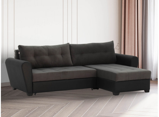 sofa HOBEL CORNER MODERN BLACK 4503/DARK GREY VIVALDI 37 (4)