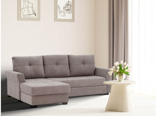 sofa HOBEL CORNER TEXAS DARK CAPPUCCINO BUKLE 7 L (5)