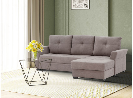 sofa HOBEL CORNER TEXAS DARK CAPPUCCINO BUKLE 7 R (5)