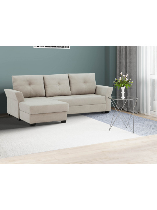 sofa HOBEL CORNER TEXAS GREY BUKLE 9 L (5)