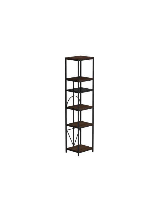 bookcase & shelving HOBEL LANFEN M-111 BLACK/GLASS FM/K354 (1)