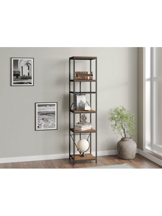 bookcase & shelving HOBEL LANFEN M-111 BLACK/GLASS FM/K354 (1)