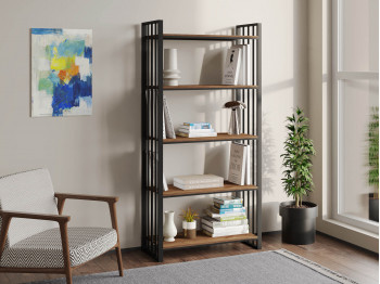 bookcase & shelving HOBEL LANFEN M102 METAL BLACK K090 (1)