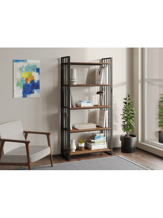 bookcase & shelving HOBEL LANFEN M102 METAL BLACK K090 (1)