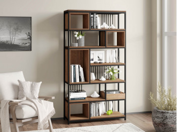 bookcase & shelving HOBEL LANFEN M124 METAL BLACK/K090 (1)