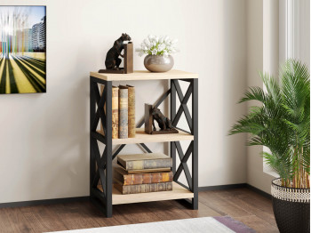 bookcase & shelving HOBEL LOFT-SH-139-S BLACK/ K086 (1)