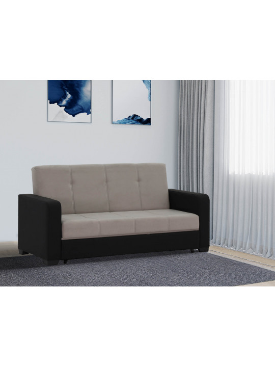 sofa HOBEL KATRIN VENECIA BLACK V626/ LIGHT GREY VIVALDI 6 (2)