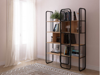 bookcase & shelving HOBEL LANFEN M-107 BLACK K003 (3)