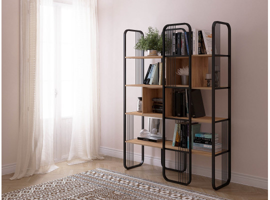 bookcase & shelving HOBEL LANFEN M-107 BLACK K003 (3)