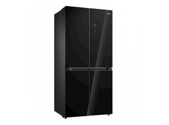 refrigerator MIDEA MDRF632FIF22 (BLACK GLASS)