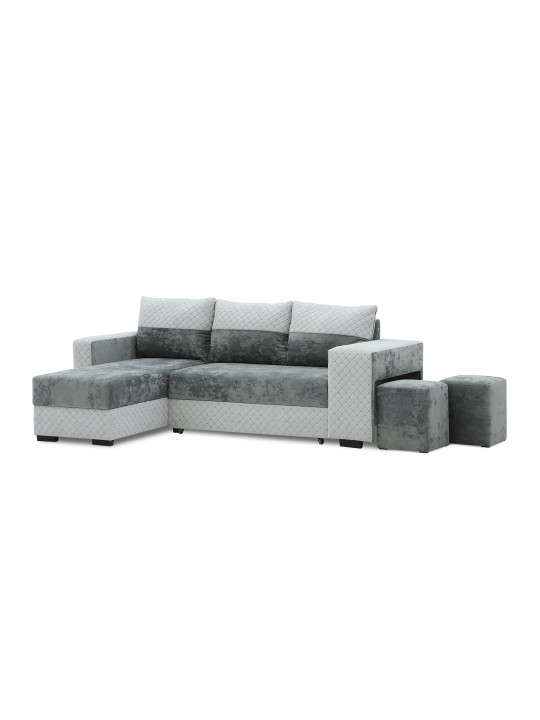 sofa HOBEL CORNER SONYA GREY MONACO 14/LIGHT GREY BONCHUK 19  L (5) G