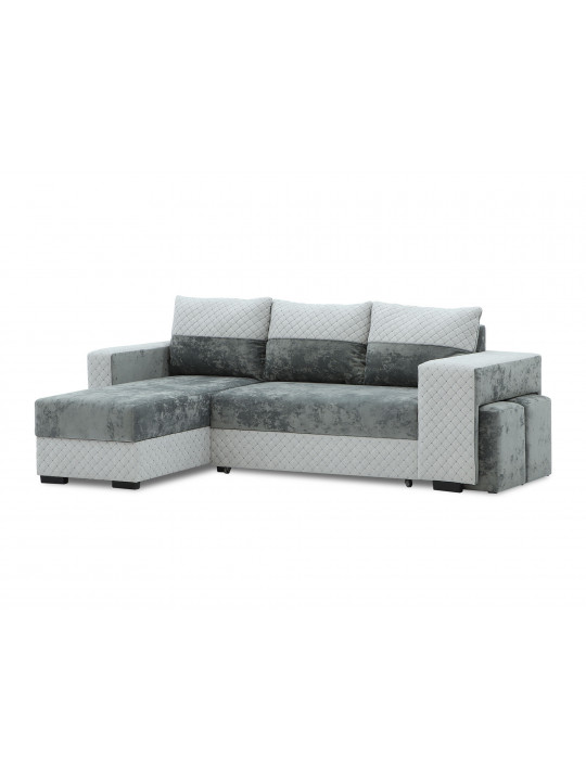 sofa HOBEL CORNER SONYA GREY MONACO 14/LIGHT GREY BONCHUK 19  L (5) G