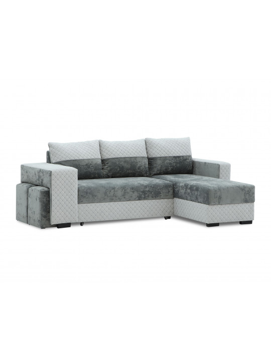 sofa HOBEL CORNER SONYA GREY MONACO 14/LIGHT GREY BONCHUK 19  R (5) G