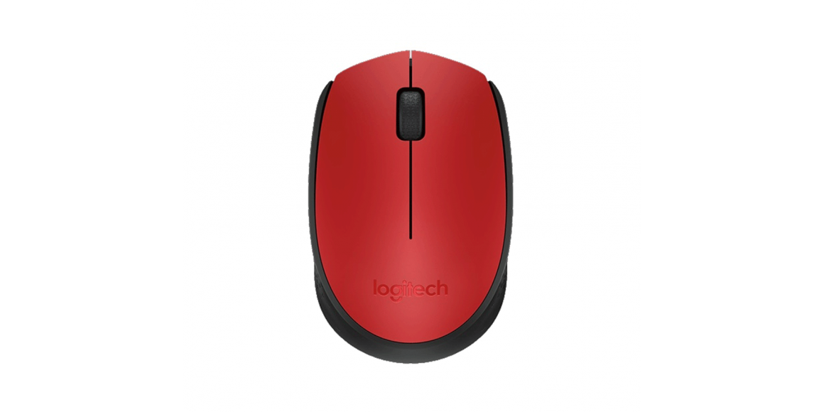 კომპიუტერული მაუსი LOGITECH M171 WIRELESS (RED)