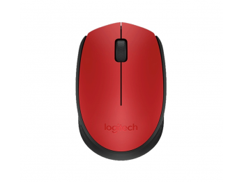 კომპიუტერული მაუსი LOGITECH M171 WIRELESS (RED)