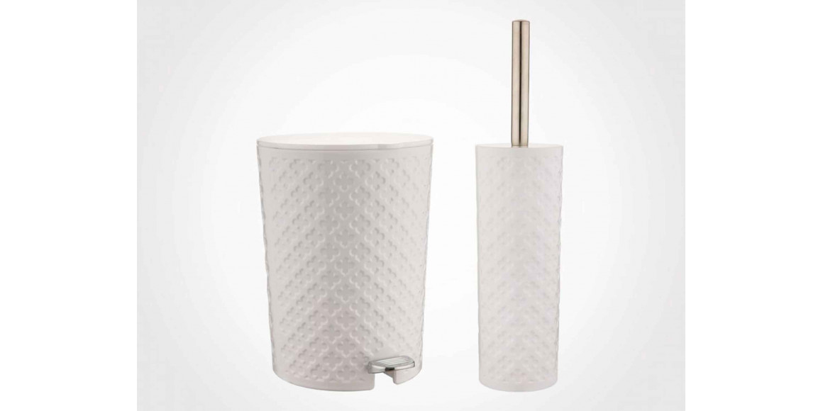 ვედრო LIMON 182208 WITH TOILET BRUSH WHITE(904154)