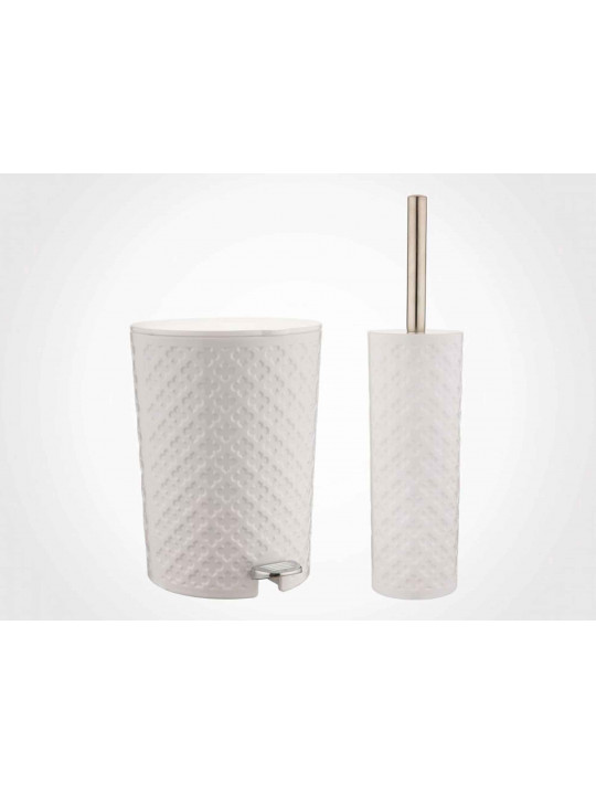 ვედრო LIMON 182208 WITH TOILET BRUSH WHITE(904154)