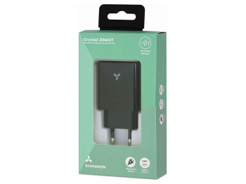 power adapter ACCESSTYLE CRYSTAL 20WUT (BLACK)