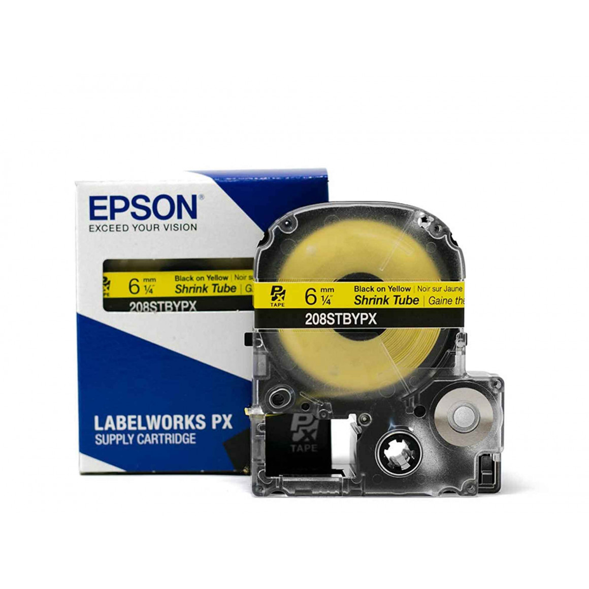 cartrige & ink EPSON LABEL TAPE LK3YBW STRONG ADH BK/YELLOW 9/9