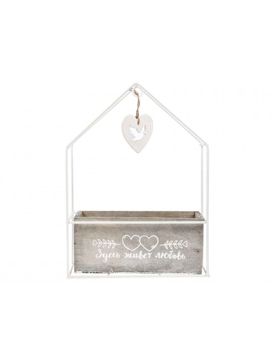 decorate objects SIMA-LAND SHELLFBOX LOVE LIVES HERE29.1X21.2CM