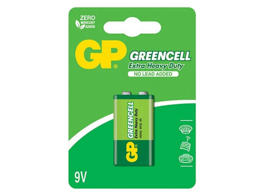 батарейки GP 9V GREENCELL