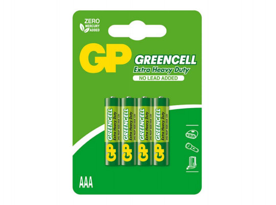 батарейки GP AAA GREENCELL 4