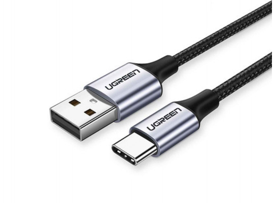 cable UGREEN USB-A TO USB-C ALUMINUM BRAID 1M (BLACK)