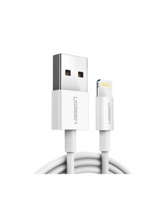 кабели UGREEN USB-A TO LIGHTNING 1M (WHITE)