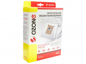 მტვერსასრუტის ტომრები OZONE M-02 (X5)