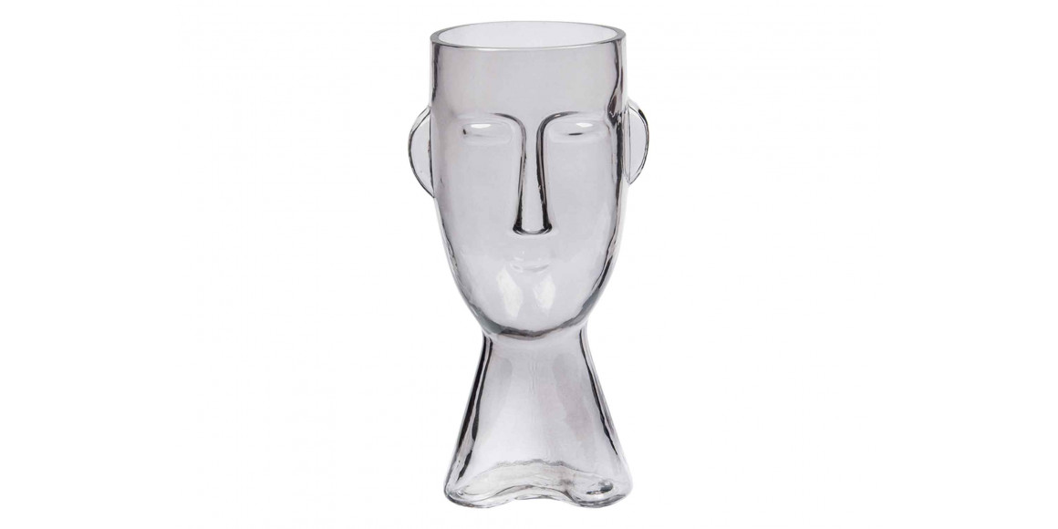 decorate objects MAGAMAX GLASS VASE FACE Д120 Ш110 В235 TRANSPARENT