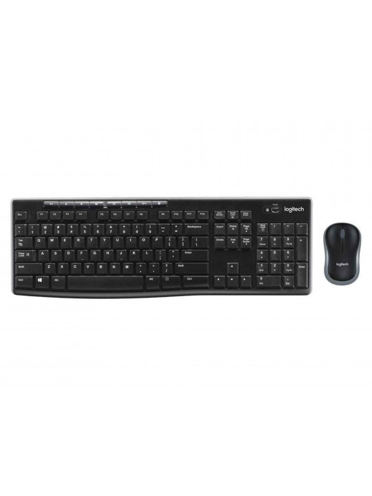 კლავიატურა LOGITECH MK270 USB+MOUSE (BK)