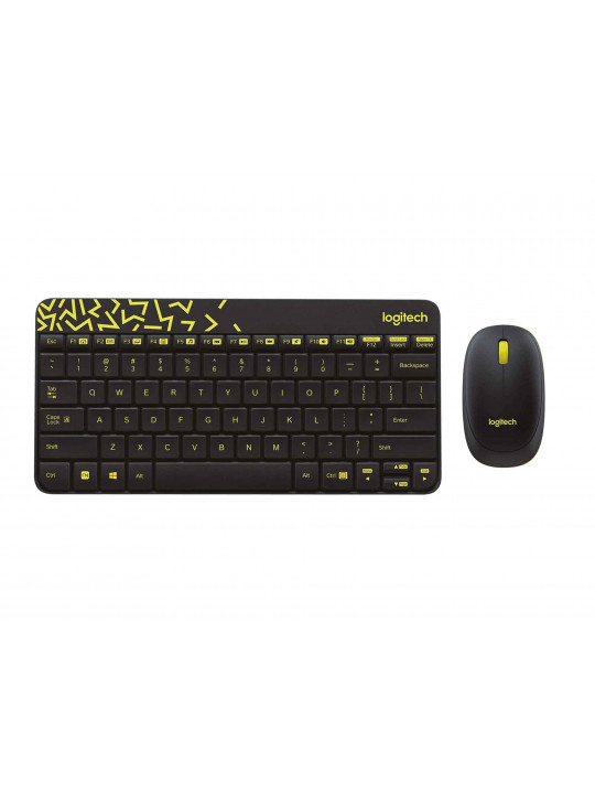keyboard LOGITECH MK240 NANO WIRELESS COMBO + MOUSE (BLACK)