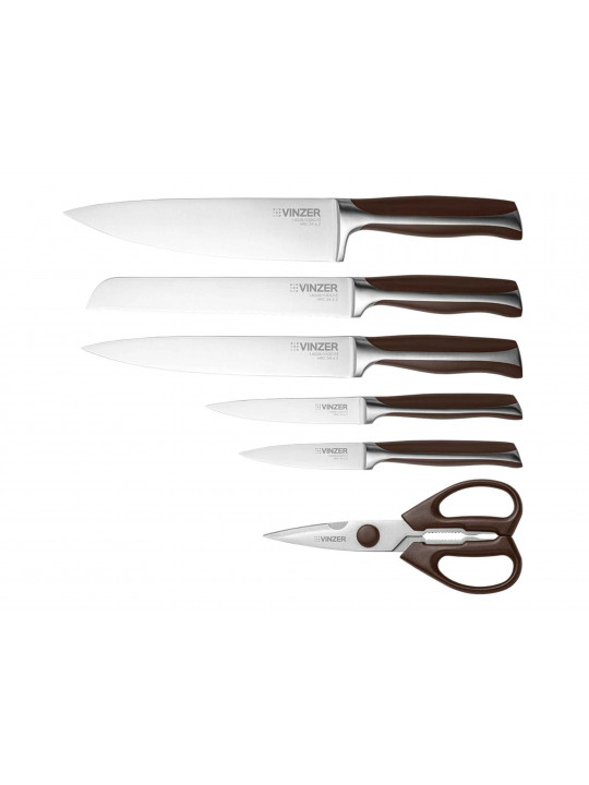 knives and accessories VINZER 50124 MASSIVE SET 7PC W/DOOD STAND