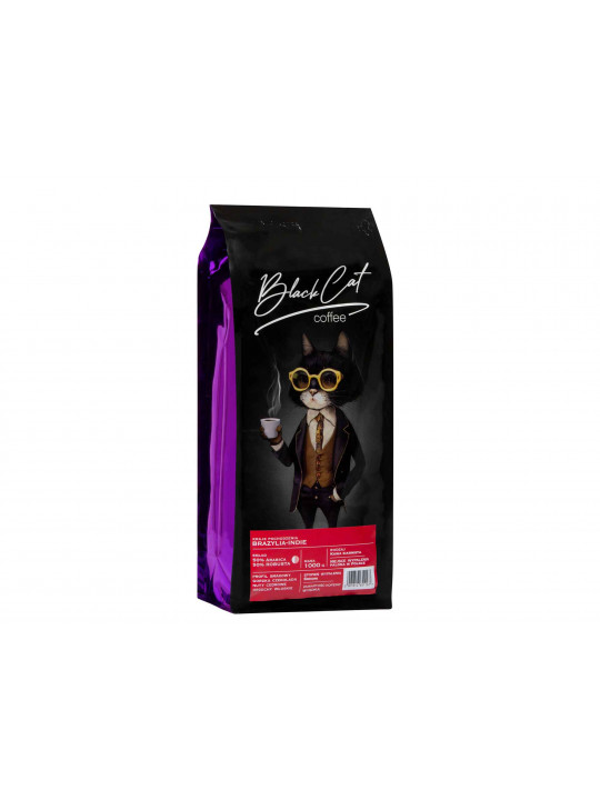 кофе BLACK CAT BRAZYLIA-INDIA 50/50
