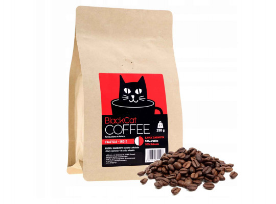 coffee BLACK CAT BRAZYLIA-INDIA 50/50