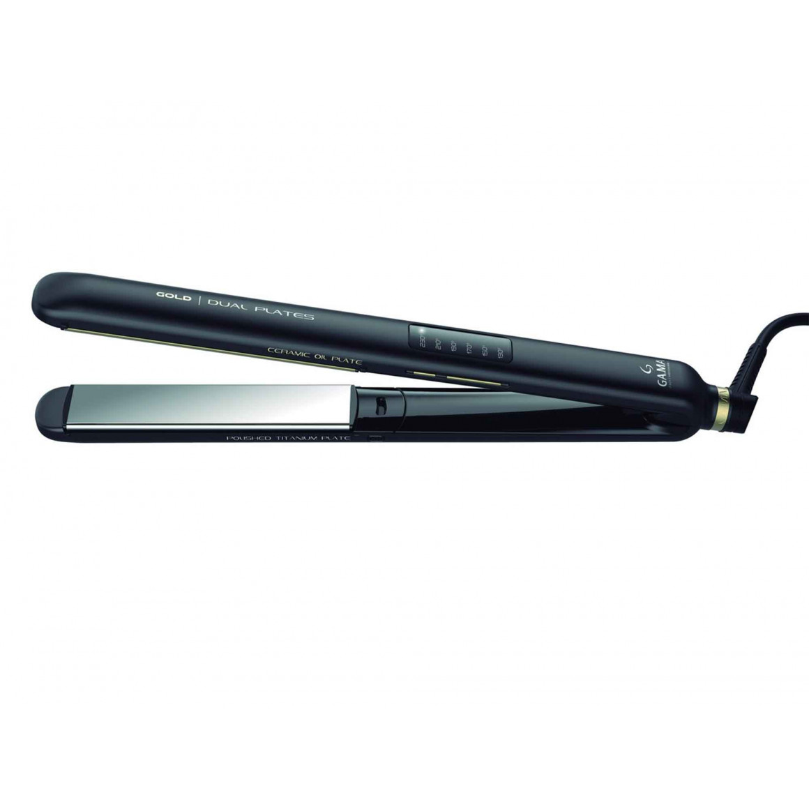 hair styler GA.MA CP14 LED DUAL PLATE GOLD