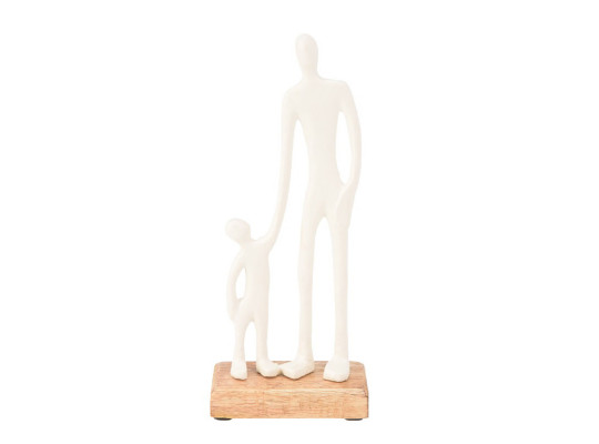 decorate objects KOOPMAN STATUE MAN AND CHILD 24CM (F7) (132190)
