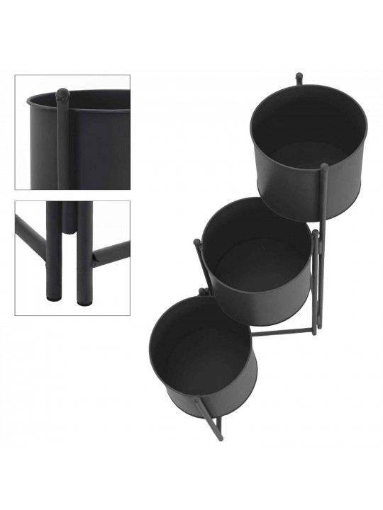 decorate objects KOOPMAN FLOWER POTS METAL 51X20X64