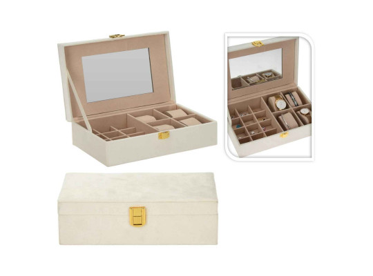 decorate objects KOOPMAN 250X160X70MM JEWELRY BOX WHITE