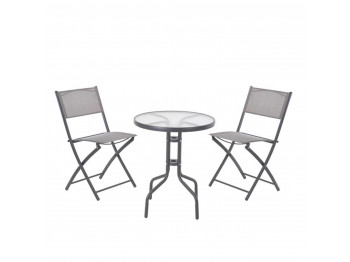 ბაღის გარნიტური KOOPMAN GARDEN FURNITURE SET 3PCS