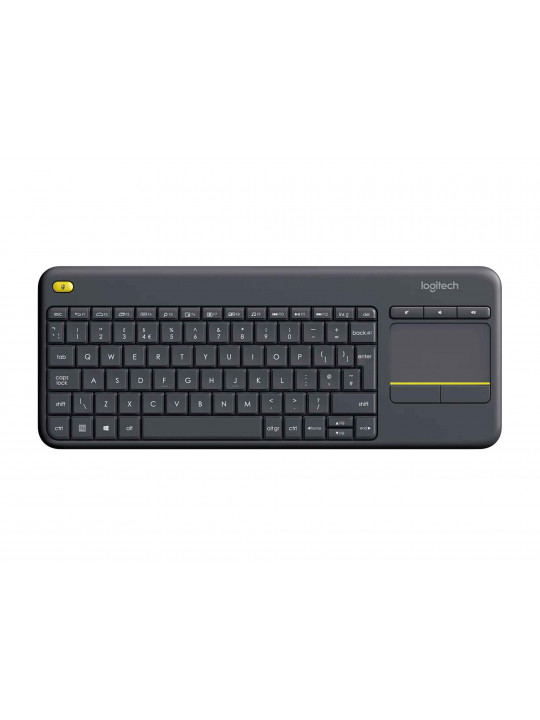 კლავიატურა LOGITECH K400 PLUS WIRELESS TOUCH (BLACK)