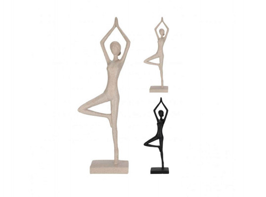 decorate objects KOOPMAN YOGA LADY FIGURE 12X7X40CM