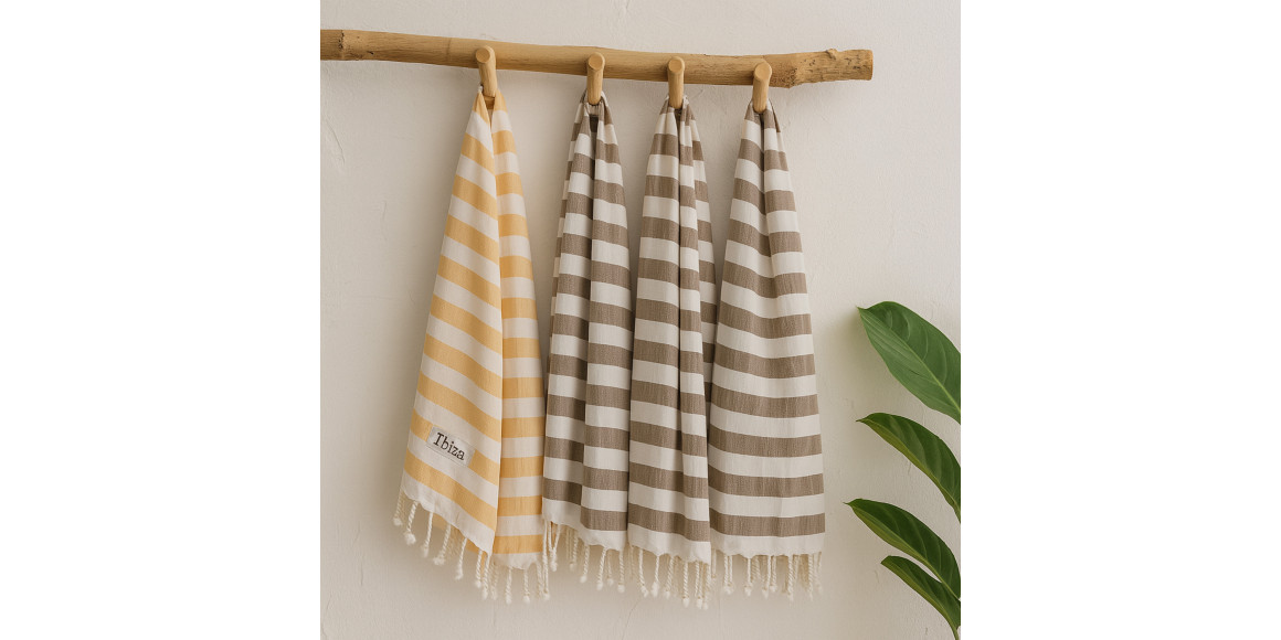 სააბაზანო პირსახოცი KOOPMAN 170X90CM COTTON HAMMAM
