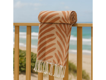 სააბაზანო პირსახოცი KOOPMAN 170X90CM HAMMAM 2ASS DES