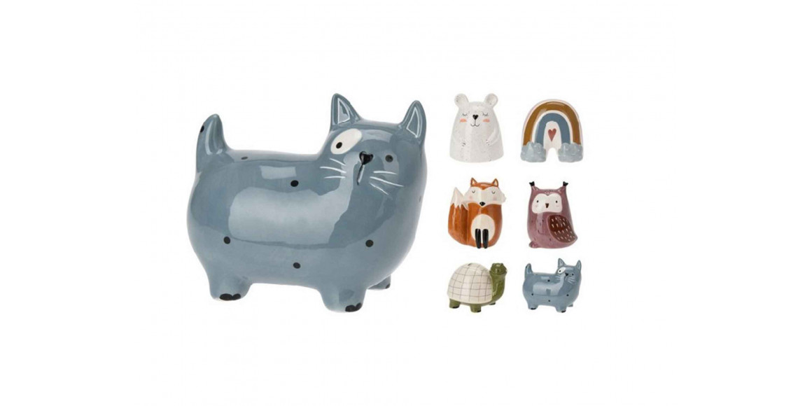 decorate objects KOOPMAN MONEYBANK 6ASS ANIMAL DESIGN