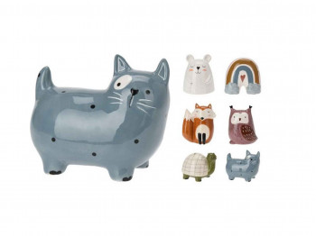 decorate objects KOOPMAN MONEYBANK 6ASS ANIMAL DESIGN