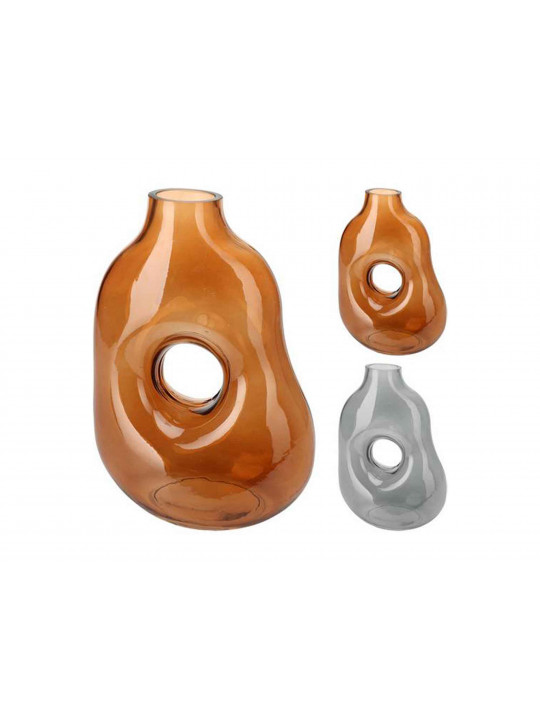 ваза KOOPMAN GLASS 18X10X25CM 2ASS CL