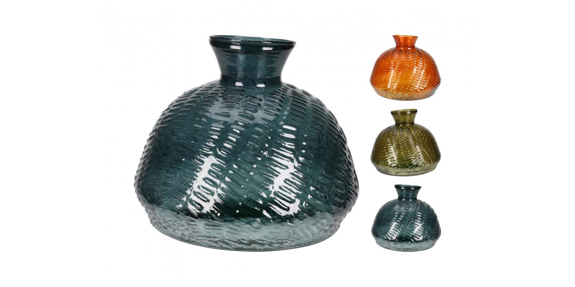 ვაზა KOOPMAN GLASS 185XH140MM 3ASS CLR