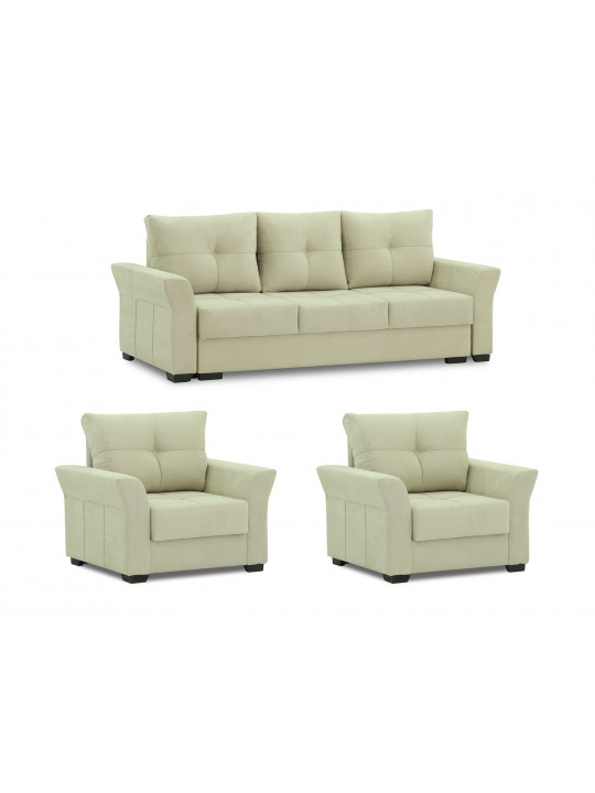 sofa set HOBEL TEXAS 3+1+1 LIGHT BEIGE BREEZE 2 (6)