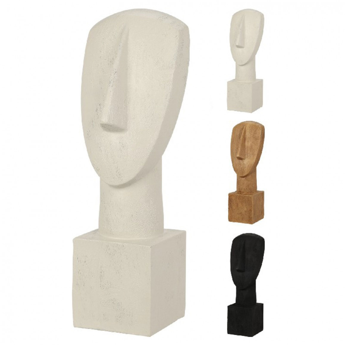decorate objects KOOPMAN STATUE ABSTRACT 42CM 3ASS (934404)